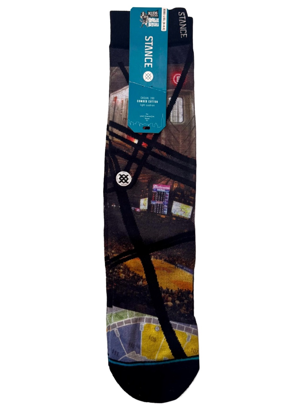 $10❤️‍🔥 Stance Kids ALL STAR E TRAIN Basketball Arena Crew Socks LARGE XL NEW